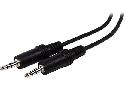 iMBAPrice 50 Feet Extra Long Professional Quality Nickel Plated 3.5 mm Male/Male Stereo Audio Cable - color: Black (M/M), size: 50 Feet