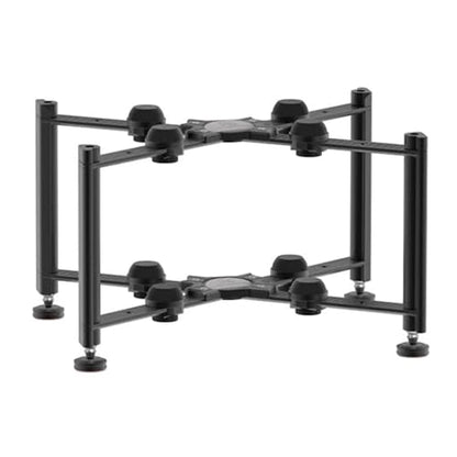 Media Stand, Desktop Audio Rack Shock Absorbing, Open Breathable, AV Media Storage Cabinet Aluminum Alloy Frame, Stereo Cabinet for Living Room(15.2x10/38.8x25.6cm) - size: 15.2x10"/38.8x25.6cm