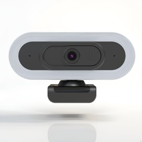 W4 2K Autofocus Webcam with Dual Mics & LED Light | , 1080P 60fps/2K 50fps, USB Streaming Camera for PC, Laptop, Switch 2, Desktop - Plug and Play - color: Black-W4 2K Autofocus