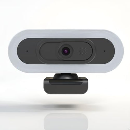 W4 2K Autofocus Webcam with Dual Mics & LED Light | , 1080P 60fps/2K 50fps, USB Streaming Camera for PC, Laptop, Switch 2, Desktop - Plug and Play - color: Black-W4 2K Autofocus