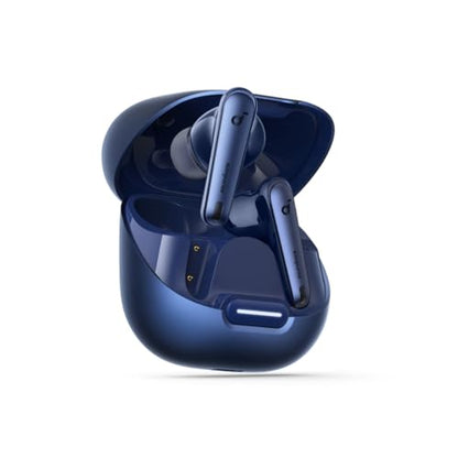 Soundcore by Anker Liberty 4 NC Wireless Earbuds | 98.5% Noise Reduction, Adaptive Noise Cancelling to Environment, Hi-Res Sound, 50H Battery, Wireless Charging, Bluetooth 5.3 - color: Navy Blue