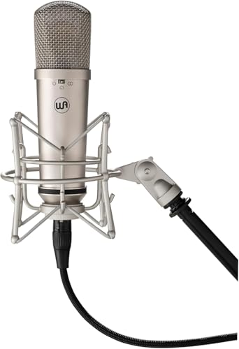Warm Audio WA-87jr Large Diaphragm Condenser Mic with Shockmount, Rich Studio-Grade Sound for Vocals, Instruments, Podcasts, Nickel - color: Nickel