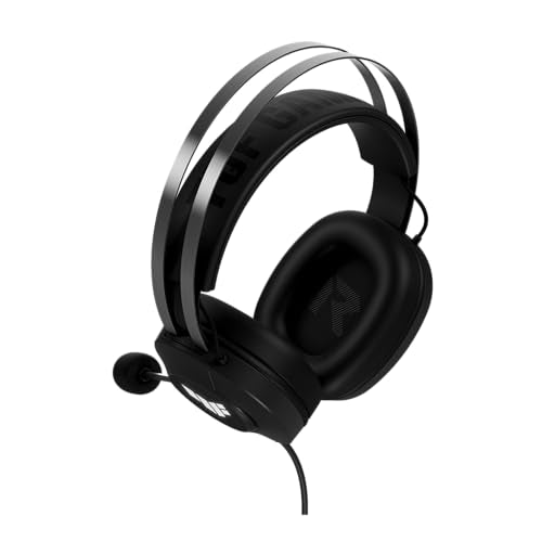 ASUS TUF Gaming H1 Gen II Wired USB-A Gaming Headset with Mic | 40mm Drivers, Virtual 7.1 Surround Sound, TeamSpeak-Certified Mic, Lightweight, Removeable Ear Cushions, for PC, PS5, PS4