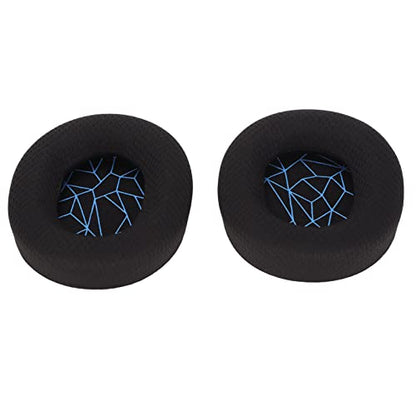 Replacement Ear Cushion Pads with Memory Foam Protein Leather for 3 5 7 Pro ATH M40X M50X MDR 7506 Cloud 2 Black V2 (Black earpads with Screen) - color: Black earpads with screen