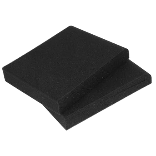 2pcs High-density Foam Speaker Isolation Pads Small Acoustic Cushions for Enhanced Sound Clarity for Home Theater and Studio Monitors - size: 22x16x3.6cm