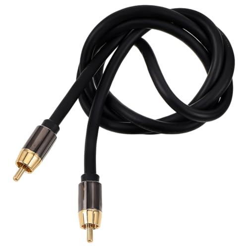 OSALADI Audio Cable Coaxial Digital Audio Cable Aluminum Alloy Shell 1 Meter and Amplifier Speaker Connection