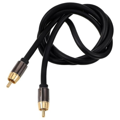OSALADI Audio Cable Coaxial Digital Audio Cable Aluminum Alloy Shell 1 Meter and Amplifier Speaker Connection