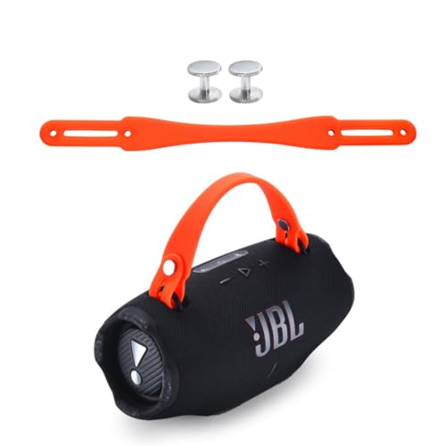 Removable Speaker Handle Strap Compatible with JBL Xtreme 2/ Xtreme 3/Xtreme 4/Zealot S67 Portable Bluetooth Speaker,Outdoor Travel JBL Speaker Silicone Handle (Handle Strap Orange) - style: Handle Strap Orange