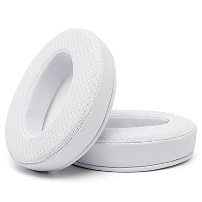 WC Freeze - Cooling Gel Earpads for ATH M50X / SteelSeries Arctis/HyperX | Made by Wicked Cushions | Fits SteelSeries Arctis, ATH M50X, Turtle Beach Stealth & More. Cooler for Longer | White - color: White