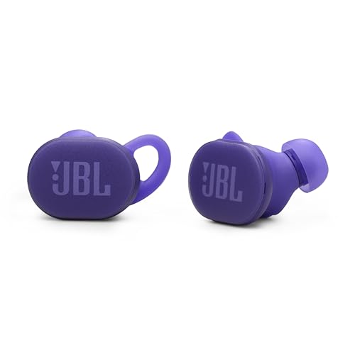 JBL Endurance Race 2 - Waterproof (IP68) sports true wireless earbuds with 4 mics for crisp, clear calls, JBL Pure Bass sound, 48Hrs of Playback, plus speed charging & Active Noise Cancelling (Purple) - color: Purple