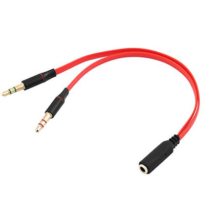 uxcell Stereo 3.5mm Female Mini Jack to 2 Male RCA Adapter Audio Y Cable Gold Tone