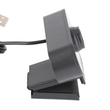 EBTOOLS 2K Full Webcam USB Camera with Built in Microphone, 360 Degree Rotation, Auto Focus Distance, Drive, for Live Broadcast, Net Class, Meeting (Black)
