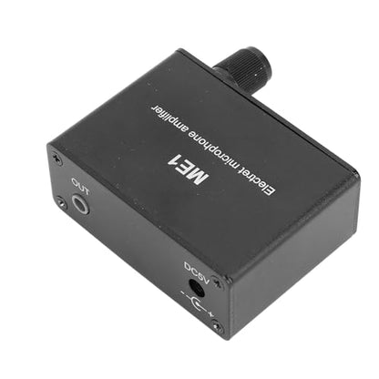 Microphone Preamp, Electret Microphone Amp, Adjustable Gain 0-20db Sound Amplifier, Audio, Microphone Preamplifier for Podcast, Livestream, Broadcasting