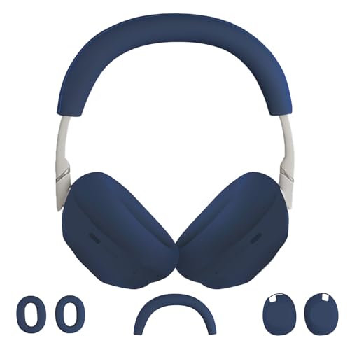 3 in 1 Ear Pads Cover Compatible with Sony WH-1000XM6 Protective Silicone Headphone Case Accessories for Sony WH-1000XM6 Ear Pads - Midnight Blue - color: Midnight Blue