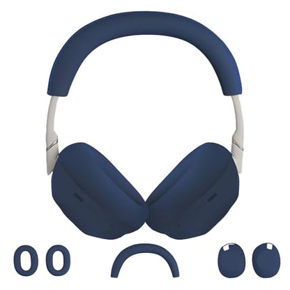 3 in 1 Ear Pads Cover Compatible with Sony WH-1000XM6 Protective Silicone Headphone Case Accessories for Sony WH-1000XM6 Ear Pads - Midnight Blue - color: Midnight Blue