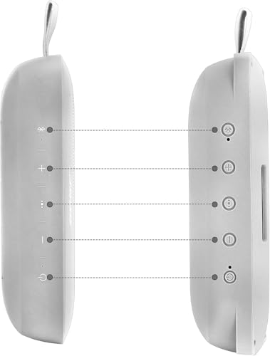 co2CREA Soft Silicone Case for Bose SoundLink Flex Bluetooth Speaker, White | Adjustable Shoulder Strap, Crossbody Carrying, Aluminum Carabiner, Lightweight - color: White Smoke Case