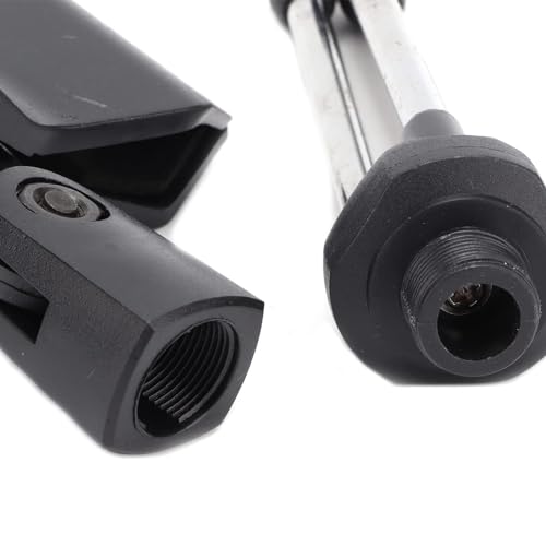 HERCHR Desk Mic Stand, Desktop Microphone Stand Adjustable Mic Stand Foldable Tripod Desk Mic Portable Mic Table Stand Mic Tripod Stand Desk Mic Mount for Online Broadcasting Chatting Singing
