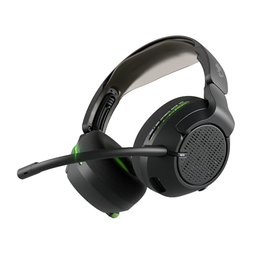 Skullcandy Crusher PLYR 720 Wireless Gaming Headset - Digi-Black Xbox | THX Spatial Audio, Multi-Sensory Crusher Bass, Removable Microphone, PC, PlayStation, Nintendo, Multi-Platform, Open-Back - color: Digi-Black Xbox