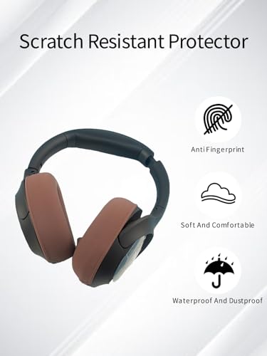 Silicone Case Cover for TOZO HT2 Headphones, Anti-Scratch, Washable Protective,Cover Comfortable Fit with Dustproof Mesh for HT2 Headphones Ear Pads,(Brown)