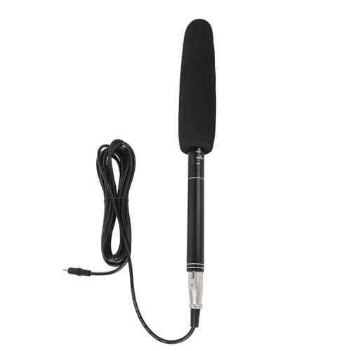Shotgun Microphone, High Sensitivity, Dual Pickup Modes, All Metal Casing, Compatible with SLR Cameras, Rich Accessories