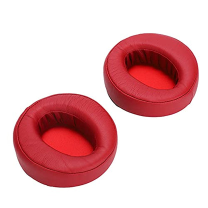 GOWENIC Replacement Ear Pads for MDRXB950BT Headset Headphone Earpads, Red Velour Ear Cushions, Soft Foam Earpad Covers for Over Headphones (Red) - color: Red