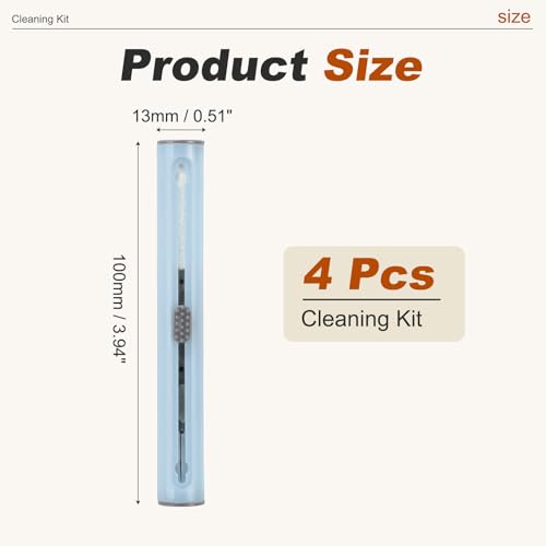 4PCS Earphone Cleaner Kit - Ultra Portable Multi-Function Cleaner Kit Soft Brush for Bluetooth Earphones Case Cleaning Tools, Sky Blue - color: Sky Blue