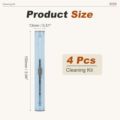 4PCS Earphone Cleaner Kit - Ultra Portable Multi-Function Cleaner Kit Soft Brush for Bluetooth Earphones Case Cleaning Tools, Sky Blue - color: Sky Blue