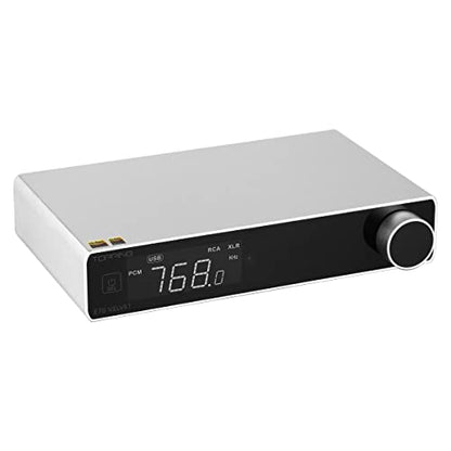 Topping E70 Velvet AK4499EX DAC Audio Decoder- Bluetooth5.1 LDAC Hi-Res XU316 32Bit/768kHz DSD512 BT/USB/Coax/Opt Inputs RCA/XLR HiFi Stereo Digital-to-Analog-Convertor Sliver - color: Silver