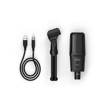 Urage Gaming microphone "Stream 700 HD" (cable length 2.5 m, USB, with stand, 30 Hz - 18 kHz, 2200 Ω) Black