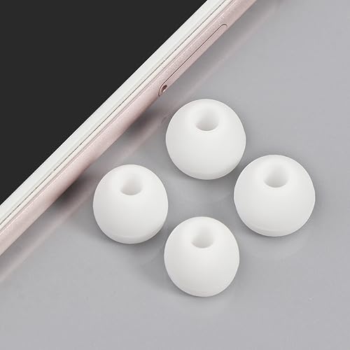 18Pcs Silicone Buds Ear Tips S/M/L Sizes Earbuds Soft Rubber Flexible Eartips Buds Wing Tips Fit in Case Buds, Black