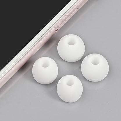 18Pcs Silicone Buds Ear Tips S/M/L Sizes Earbuds Soft Rubber Flexible Eartips Buds Wing Tips Fit in Case Buds, Black