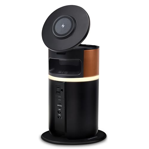 Duracell M250 Portable Charging Hub – 250W Charger for Laptops & Tablets, Wireless Charging for Cell Phones & Earbuds – Light & Compact Power Bank Station w/ USB-C, USB-A & AC Ports, Charging Dock