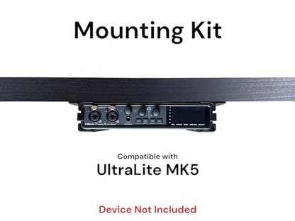 Desk Mount Kit for Motu Ultralite MK5 - Under Desk Mounting Brackets, Reverible - Secure Mounting Accessories