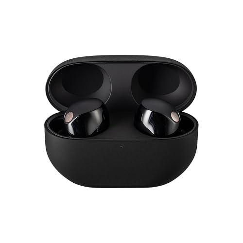Sony WF-1000XM5 True Wireless Noise Canceling Earbuds (Black) Hi-Res Audio, Bluetooth 5.3, Adaptive ANC, Built-in Microphone with Goby Labs Cleaner and Microfiber Cloth Bundle - color: Black
