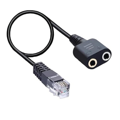 RJ9 to 3.5mm Audio Adapter for Cisco IP Telephones - Headset Converter Compatible with 9961, 7940, 7941, 7942, 8841, 8845, 9941 | Model PH35-RJ9 (Headphone and Microphone Jack) - color: Headphone and Microphone Jack