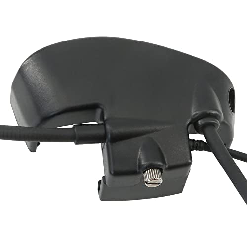 Microphone & PTT for Howard Leight Impact Sports Noise Cancelling Headphones Airsoft (Black) - color: Black