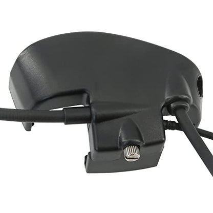 Microphone & PTT for Howard Leight Impact Sports Noise Cancelling Headphones Airsoft (Black) - color: Black