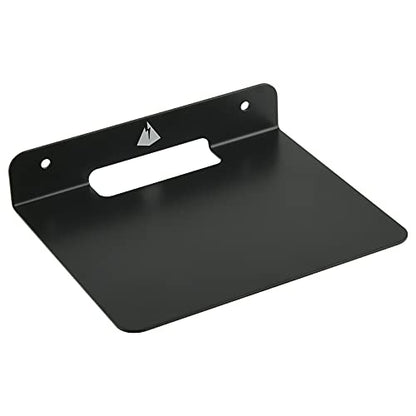 Small Floating Shelf Speaker Mount, 6 inch Small Wall Shelf Metal Speaker Mount for Webcam Security Camera Figures Display Stand (Black, 1 Pack)