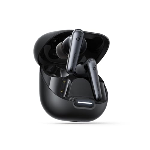 Soundcore by Anker Liberty 4 NC Wireless Earbuds | 98.5% Noise Reduction, Adaptive Noise Cancelling to Environment, Hi-Res Sound, 50H Battery, Wireless Charging, Bluetooth 5.3 - color: Black