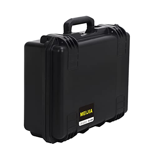 MEIJIA Premium Waterproof Hard Camera Case,Hard Case with customizable fit foam,Full Protection with Light&Convenient Design,Elegant Black (19.3"x15.25"x7.3") - size: 19.3"x15.25"x7.3"