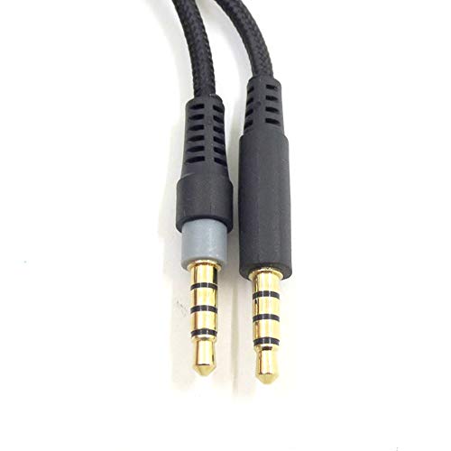Detachable Replacement Audio Aux Cable Cord Wire 3.5mm Headphones Audio Cable with Inline Mute & Volume Control,Compatible with HyperX Cloud Mix Cloud Alpha