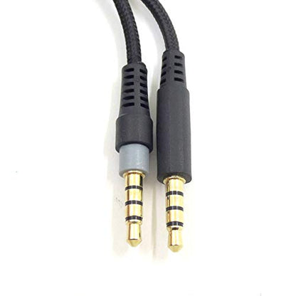 Detachable Replacement Audio Aux Cable Cord Wire 3.5mm Headphones Audio Cable with Inline Mute & Volume Control,Compatible with HyperX Cloud Mix Cloud Alpha