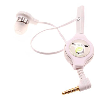 Retractable Mono Earphone for Verve Connect, ZMax 11 - Headphone 3.5mm w Mic Headset Handsfree Earbud Earpiece Compatible with Consumer Cellular Verve Connect, ZMax 11