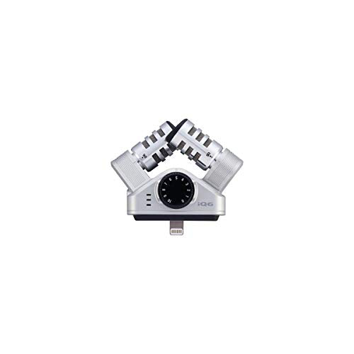 Zoom iQ6 iOS Lighting Microphone for Music, Video & Interview Recording on iPhone & iPad with Rotatable Capsule - style: iQ6