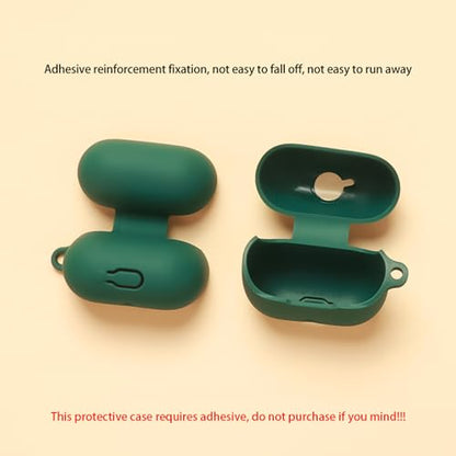 Soft Silicone Case Cover Dedicated Earphone Case Secure Grip Easy Access Scratch Resistant Housing Skin Portable Earphone Pouch - color: green (dark green)