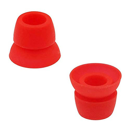 Replacement Silicone Earbuds Ear Tips Eargels Buds Set Compatible with Beats Powerbeats 3 Powerbeats 2 Wireless in-Ear Earphones (4 Pairs/Dark Red) - color: Dark Red
