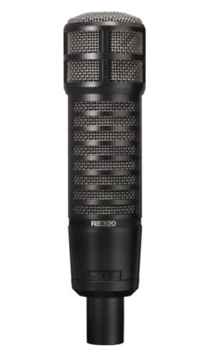 Electro-Voice RE320 Large Diaphragm Dynamic Vocal Microphone | Variable-D technology with Dual Personality switch and humbucking coil for vocals, kick drums and instruments