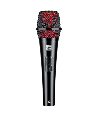 SE Electronics V2-SW-QTR Supercardioid Dynamic Handheld Microphone with On/Off Switch (Includes 15' Cable)