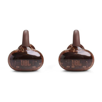 JBL Soundgear Clips Open Ear Headphones for Situational Awareness - Copper | Up to 32 Hours Total Playtime With Speed Charge, Sweat Resistant, Noise-Reducing Mics, App Control For Custom Audio - color: Copper