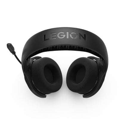 Lenovo Legion H410 Wireless Gaming Headset, Bluetooth or 2.4 GHz USB-A Connection, Lightweight (304 Grams), Adjustable Headband, Flip to Mute Mic, Black - style: H410